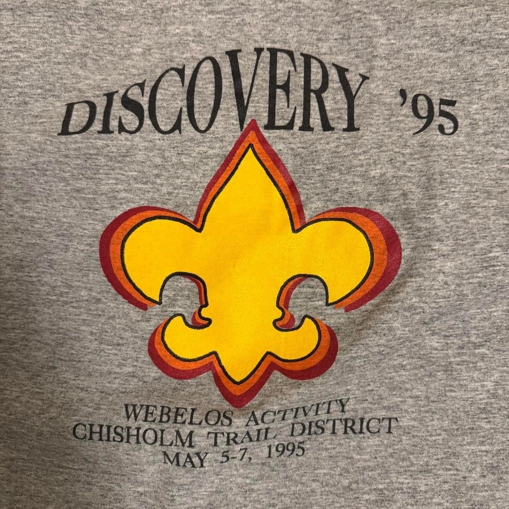Vintage 1995 Grey Boy Scouts of America tee Size L